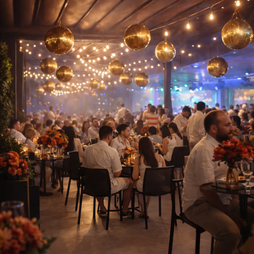 Terraço do Terrazzo Lounge Bar com vista para Foz do Iguaçu